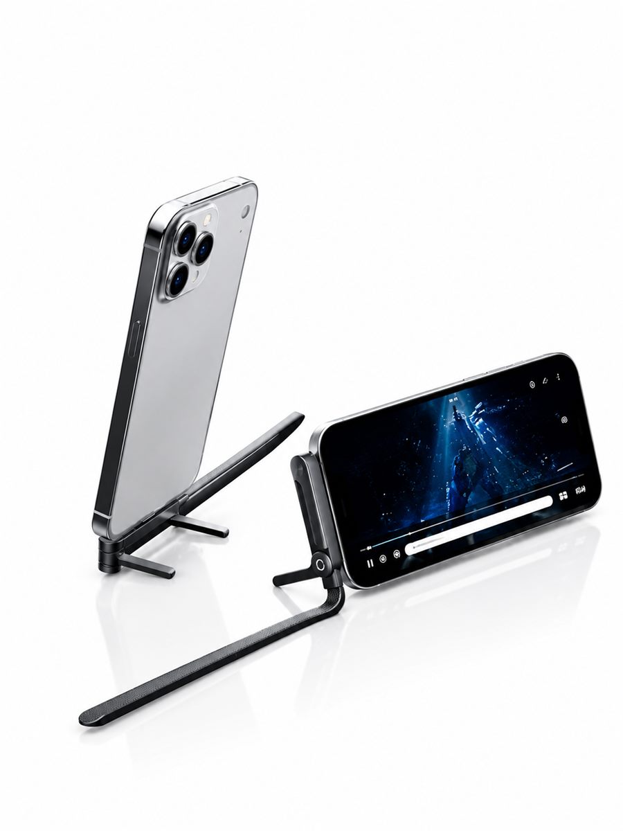 Téléphones tenus par le support pliant du câble Senevente